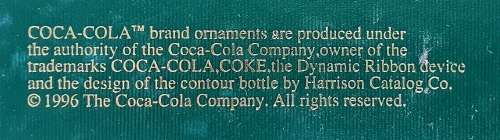 VINTAGE - STUNNING - ORIGINAL COCA COLA - 2 X GOLDEN ORNAMENTS STANDS - VERY RARE 1996